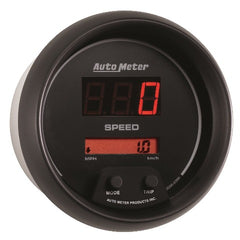 AutoMeter Products 6388 GAUGE; SPEEDOMETER; 3 3/8in.; 260MPH/260 KM/H; ELEC. PROGRAM.; DIGITAL; BLACK DI