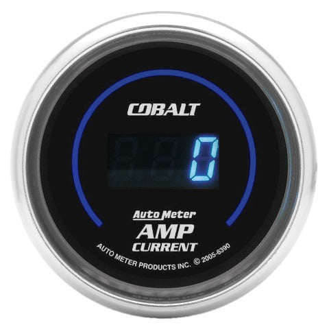 AutoMeter Products 6390 Gauge; Stereo Amp Current; 2 1/16in.; 250A; Digital; Cobalt
