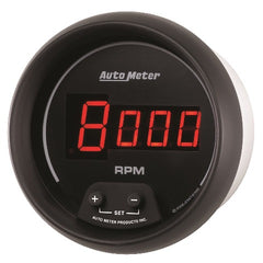 AutoMeter Products 6397 GAUGE; TACH; 3 3/8in.; 10K RPM; IN-DASH; DIGITAL; BLACK DIAL W/RED LED