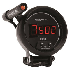 AutoMeter Products 6399 Gauge; Tach; 3 3/4in.; 10k RPM; Pedestal w/ext. Quick-Lite; Digital; Blk Dial w/