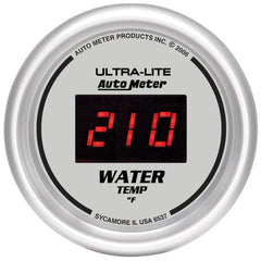 AutoMeter Products 6500 Gauge Kit; 5 pc.; 3 3/8in./2 1/16in.; Elec. Speedo.; Digital; Silver Dial w/Red