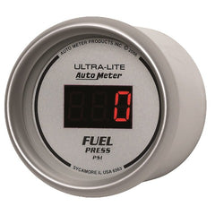 AutoMeter Products 6563 2-1/16in Fuel Press, 0- 100 PSI Digital Silver