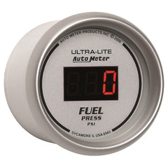 AutoMeter Products 6563 2-1/16in Fuel Press, 0- 100 PSI Digital Silver