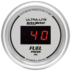 AutoMeter Products 6563 2-1/16in Fuel Press, 0- 100 PSI Digital Silver