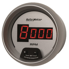 AutoMeter Products 6597 3-3/8in Tach, In-Dash, Digital, Silver