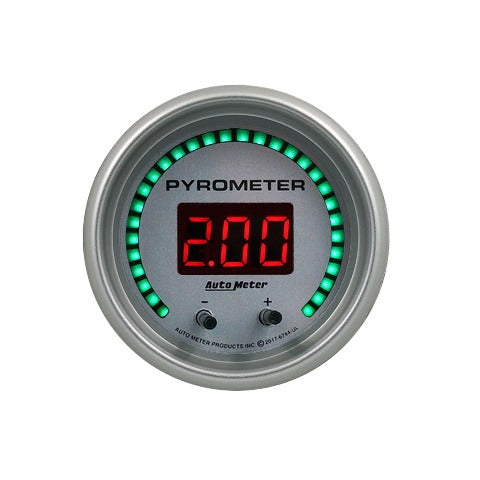 AutoMeter Products 6744-UL Gauge, Pyrometer, 2 1/16, Two Channel, Selectable, Ultra-Lite Elite Digital