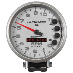 AutoMeter Products 6895 5 Ultimate DL (+ pressure, wideband, G-Meter), 11,000 RPM, Silver