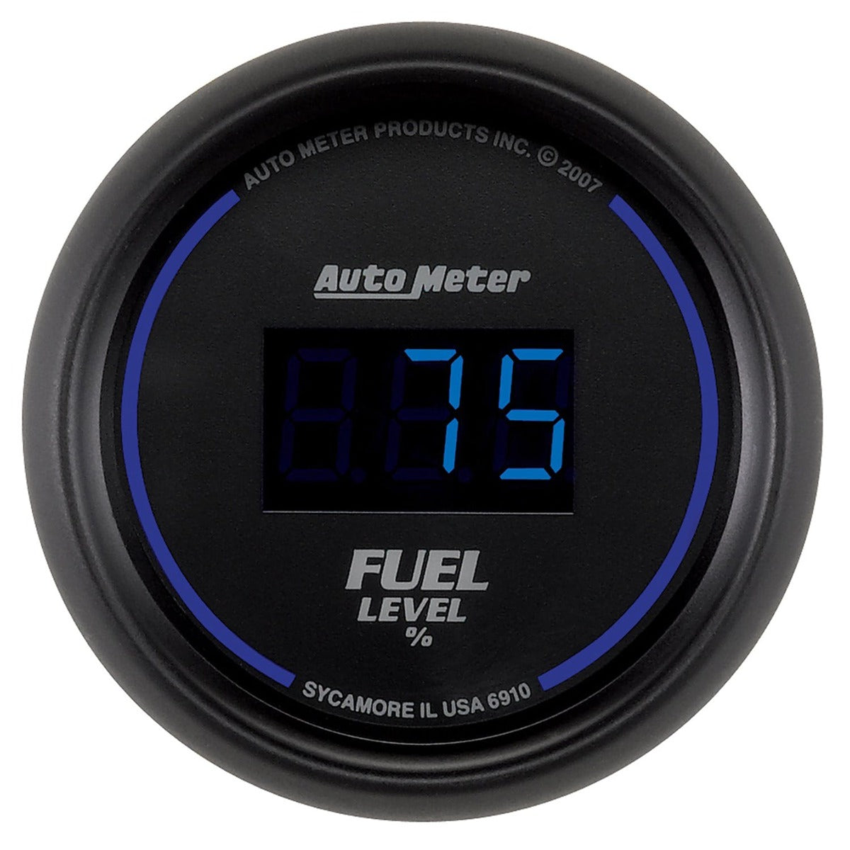 AutoMeter Products 6910 2-1/16in Fuel Level Prog with Presets Digital Black