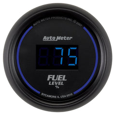 AutoMeter Products 6910 2-1/16in Fuel Level Prog with Presets Digital Black