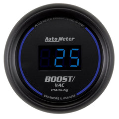 AutoMeter Products 6959 2-1/16in Boost-Vac 30/30 Digital Black