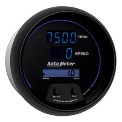 AutoMeter Products 6987 GAUGE; TACH/SPEEDO; 3 3/8in.; 260MPH/260 KM/H/10K RPM; ELEC. PROGRAM; DIGITAL; B
