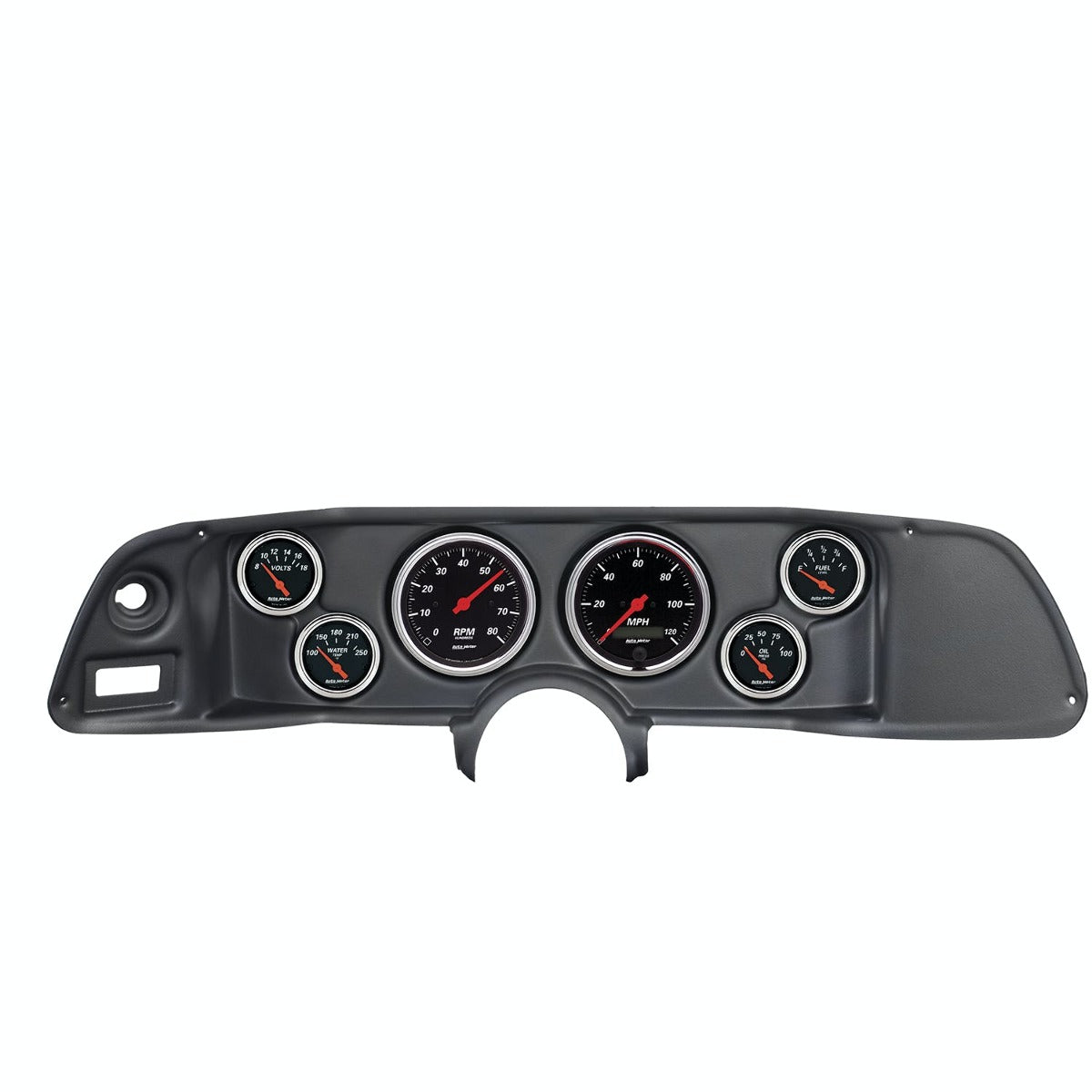 AutoMeter Products 7022-DB Gauge Kit, 6 pc Designer Black