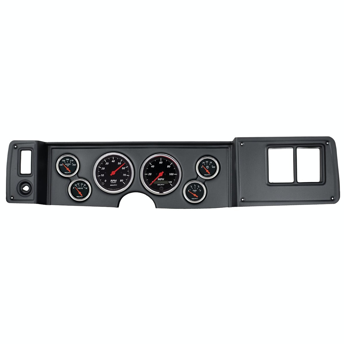 AutoMeter Products 7023-DB Gauge Kit, 6 pc Designer Black