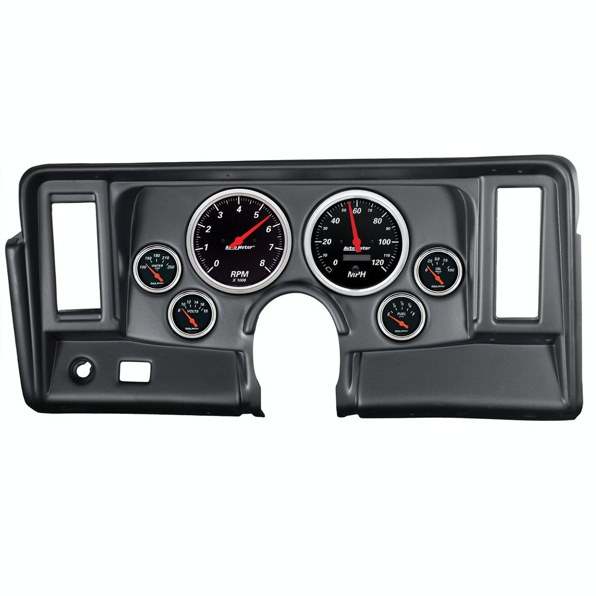 AutoMeter Products 7024-DB Gauge Kit, 6 pc Designer Black