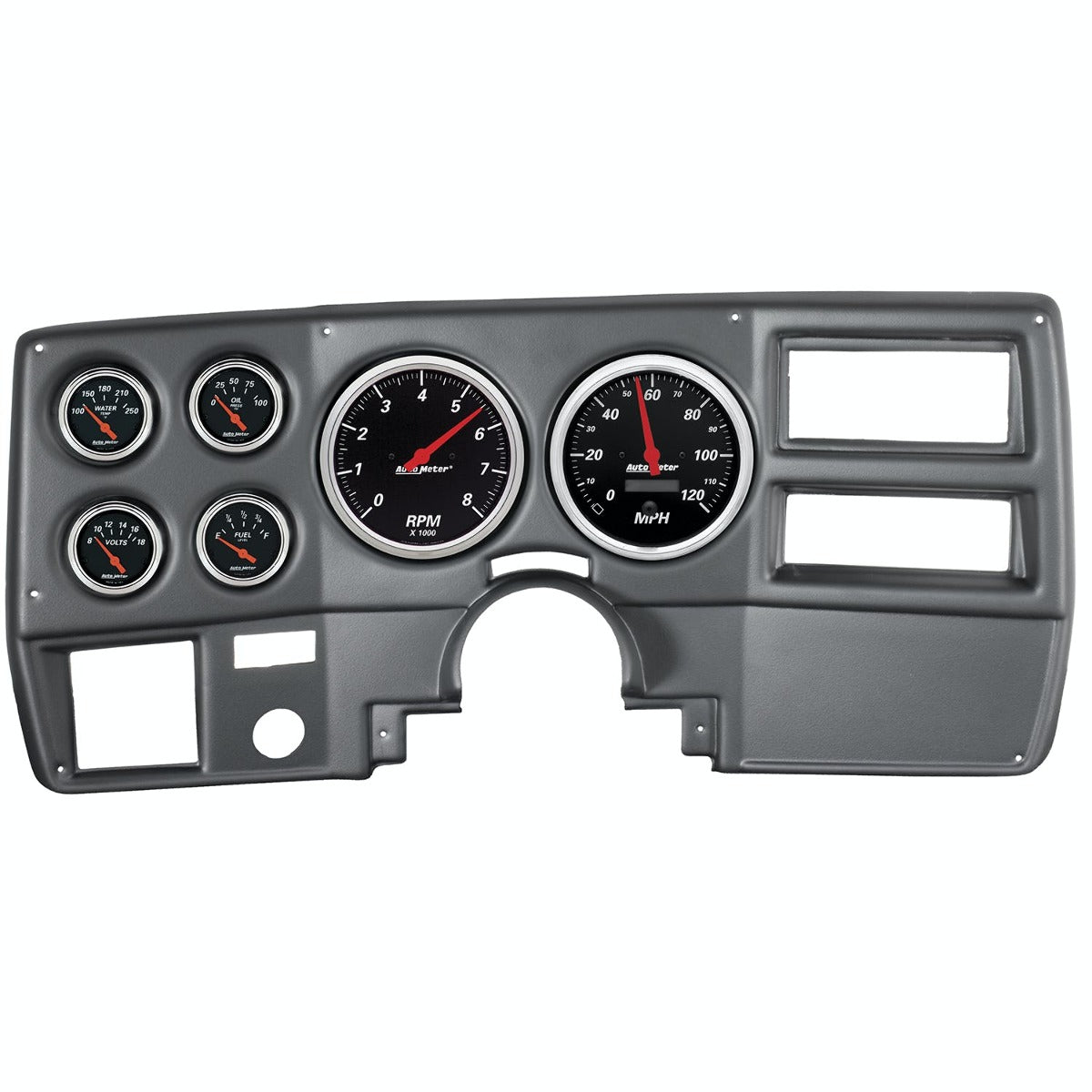 AutoMeter Products 7027-DB Gauge Kit, 6 pc Designer Black