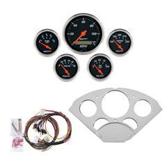 AutoMeter Products 7033-DB 5 Gauge Direct-Fit Dash Kit, Designer Black