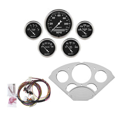 AutoMeter Products 7033-OTB 5 Gauge Direct-Fit Dash Kit, Old Tyme Black