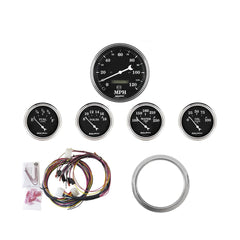 AutoMeter Products 7034-OTB 5 Gauge Direct-Fit Dash Kit, Old Tyme Black