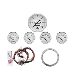 AutoMeter Products 7034-OTW 5 Gauge Direct-Fit Dash Kit, Old Tyme White