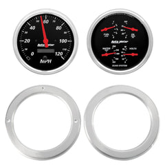AutoMeter Products 7037-06 2 Gauge Direct Fit Dash Kit, Chevy Truck 54-55, 2 Gauge, Designer Black