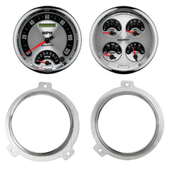 AutoMeter Products 7038-01 2 Gauge Direct Fit Dash Kit, Chevy Car 51-52, 2 Gauge, American Muscle