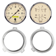 AutoMeter Products 7038-02 2 Gauge Direct Fit Dash Kit, Chevy Car 51-52, 2 Gauge, Antique Beige