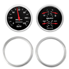 AutoMeter Products 7039-06 2 Gauge Direct Fit Dash Kit, Chevy Truck 47-53, 2 Gauge, Designer Black