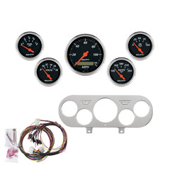 AutoMeter Products 7044-DB 5 Gauge Direct-Fit Dash Kit, Designer Black