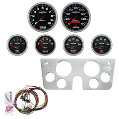 AutoMeter Products 7045-12 6 Gauge Direct Fit Dash Kit, Chevy Truck 67-72, 6 Gauge, Sport-Comp II