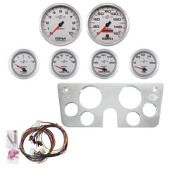 AutoMeter Products 7045-14 6 Gauge Direct Fit Dash Kit, Chevy Truck 67-72, 6 Gauge, Ultra-Lite II