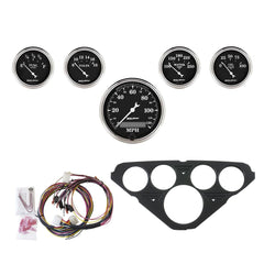 AutoMeter Products 7049-OTB 5 Gauge Direct-Fit Dash Kit, Old Tyme Black