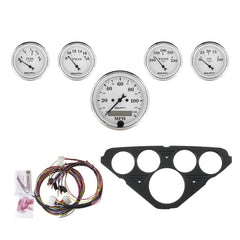 AutoMeter Products 7049-OTW 5 Gauge Direct-Fit Dash Kit, Old Tyme White