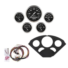 AutoMeter Products 7055-OTB 5 Gauge Direct-Fit Dash Kit, Old Tyme Black