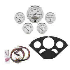AutoMeter Products 7055-OTW 5 Gauge Direct-Fit Dash Kit, Old Tyme White