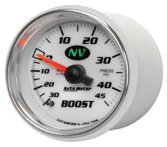 AutoMeter Products 7308 Boost/Vac 30in Hg/45 PSI