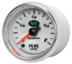 AutoMeter Products 7310 Electric Programmable Fuel Level Gauge 2 1/16in. 0 Ohms Empty 280 Ohms Full 7
