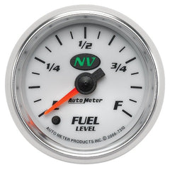 AutoMeter Products 7310 Electric Programmable Fuel Level Gauge 2 1/16in. 0 Ohms Empty 280 Ohms Full 7