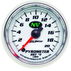 AutoMeter Products 7345 Gauge; Pyrometer (EGT); 2 1/16in.; 2000? F; Digital Stepper Motor; NV