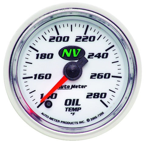 AutoMeter Products 7356 Gauge; Oil Temp; 2 1/16in.; 140-280? F; Digital Stepper Motor; NV