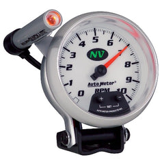 AutoMeter Products 7390 Gauge; Tachometer; 3 3/4in.; 10k RPM; Pedestal w/ext. Quick-Lite; NV