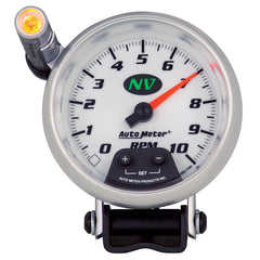 AutoMeter Products 7390 Gauge; Tachometer; 3 3/4in.; 10k RPM; Pedestal w/ext. Quick-Lite; NV