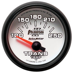 AutoMeter Products 7549 Gauge; Transmission Temp; 2 1/16in.; 100-250? F; Electric; Phantom II