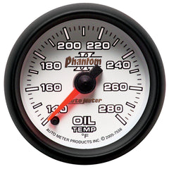 AutoMeter Products 7556 Gauge; Oil Temp; 2 1/16in.; 140-280? F; Digital Stepper Motor; Phantom II