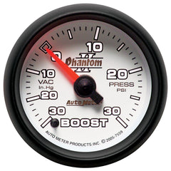 AutoMeter Products 7559 Boost/Vac 30In Hg/30 PSI (FS)