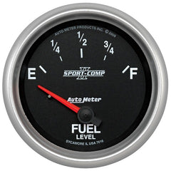 AutoMeter Products 7616 2-5/8in Fuel Level, 240E/ 33 ohm F, SSE