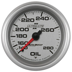 AutoMeter Products 7741 Sport-Comp II 2-5/8in Oil Temp, 140- 280F, 6' Tubing, Mech