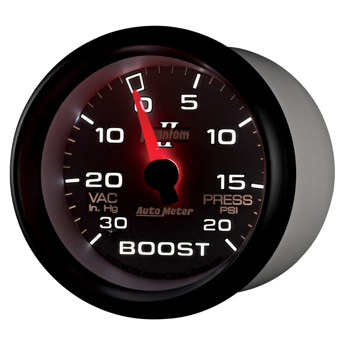 AutoMeter Products 7801 2-5/8in Boost-Vac, 30 IN. HG/20 PSI, Mech, PHII