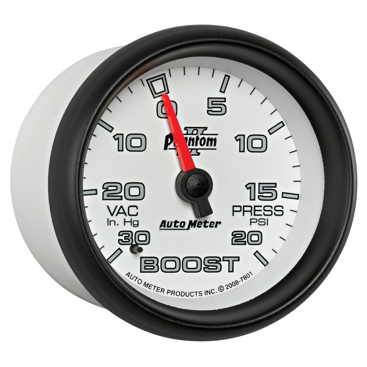 AutoMeter Products 7801 2-5/8in Boost-Vac, 30 IN. HG/20 PSI, Mech, PHII