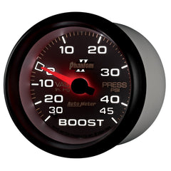 AutoMeter Products 7808 GAUGE; VAC/BOOST; 2 5/8in.; 30INHG-45PSI; MECHANICAL; PHANTOM II