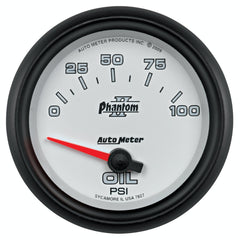 AutoMeter Products 7827 2-5/8in Oil Press, 0-100 PSI, SSE